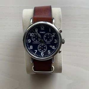 Timex Weekender Chronograph 40mm Leather Watch